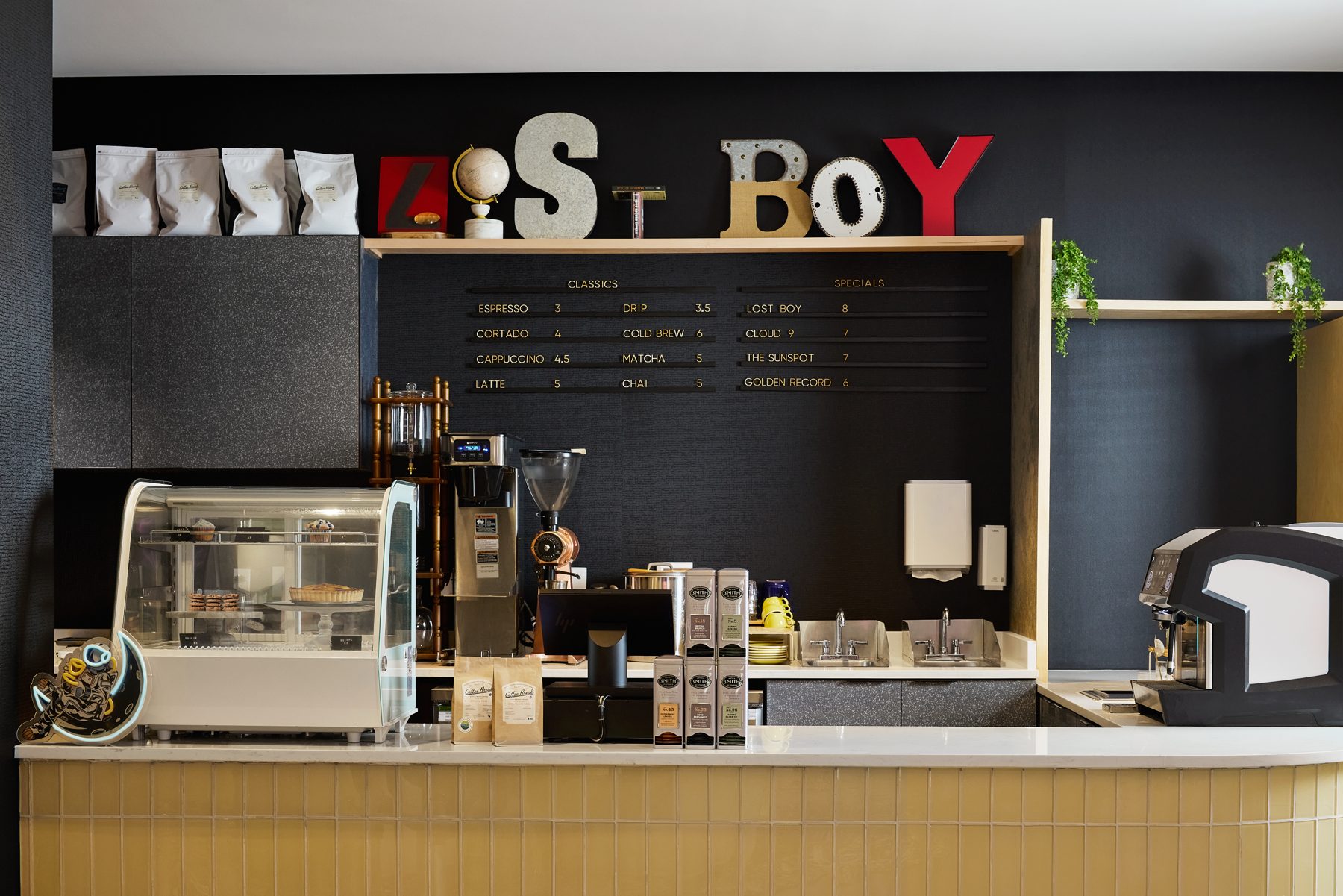 Lost Boy coffee bar counter